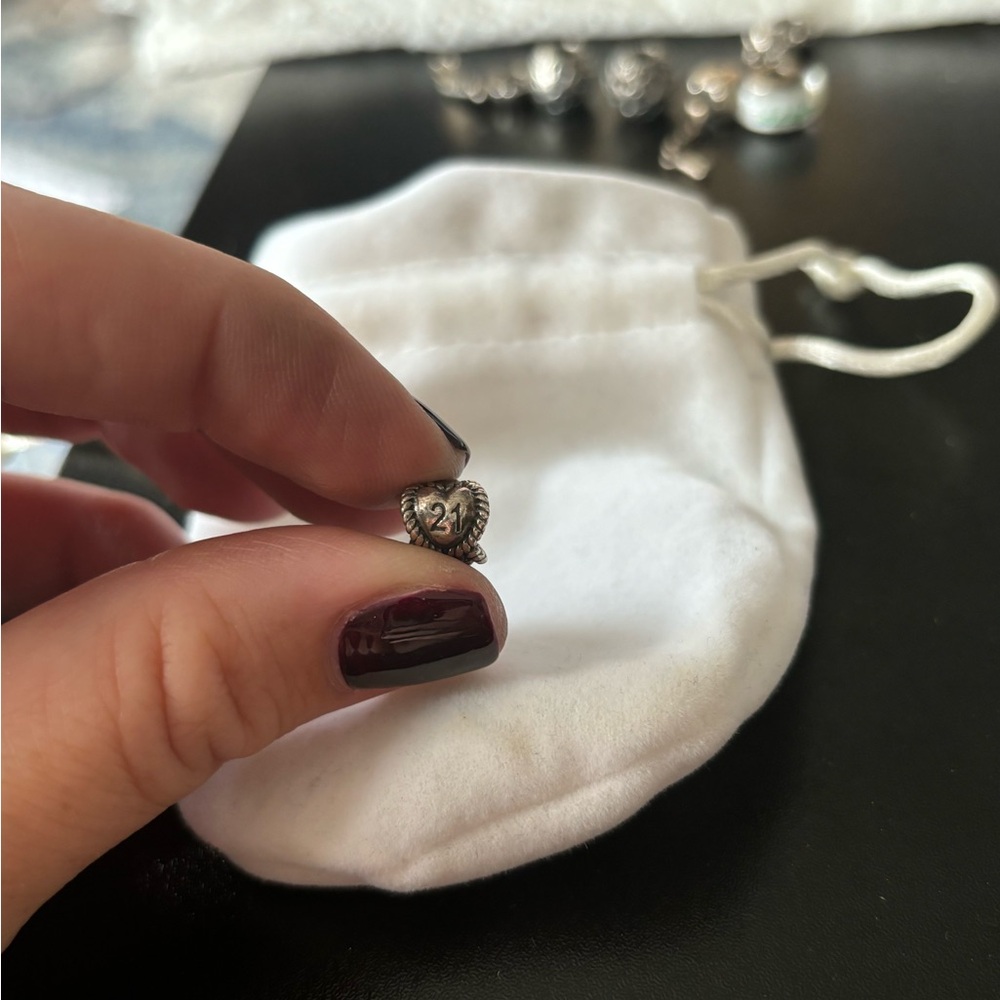 Pandora 21 heart charm